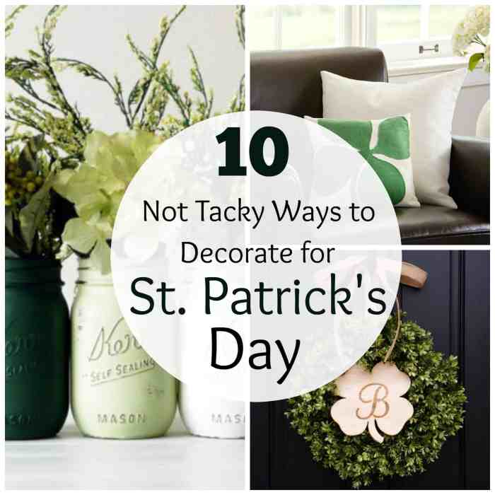 St patricks day table decor