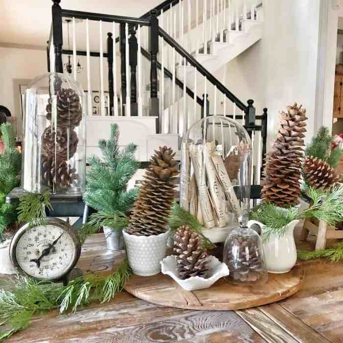 Pine cone wall decor