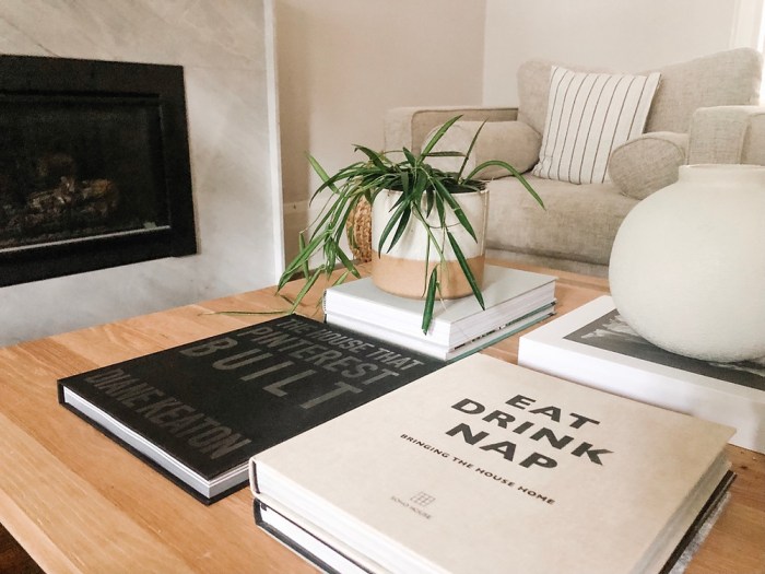 Coffee table books decor