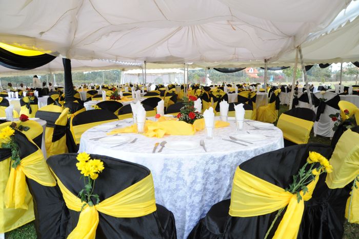 Yellow table decor ideas