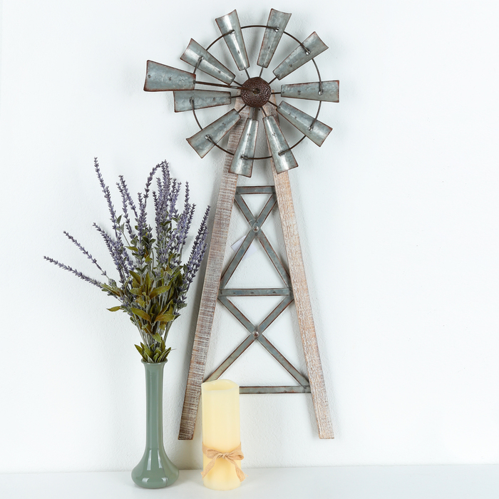 Half windmill wall decor