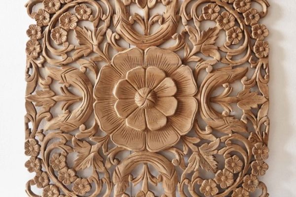 Wood carving for wall decor