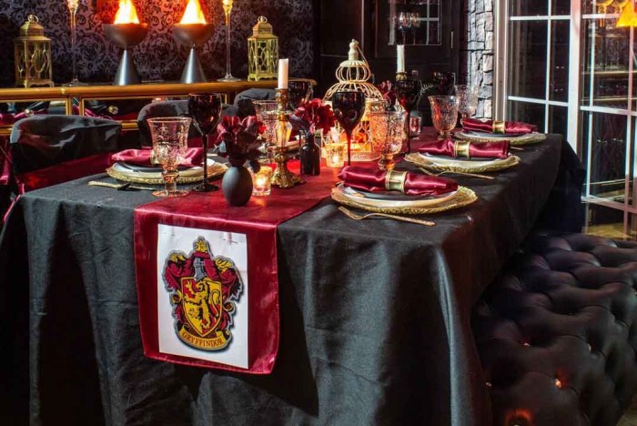 Harry potter table decor