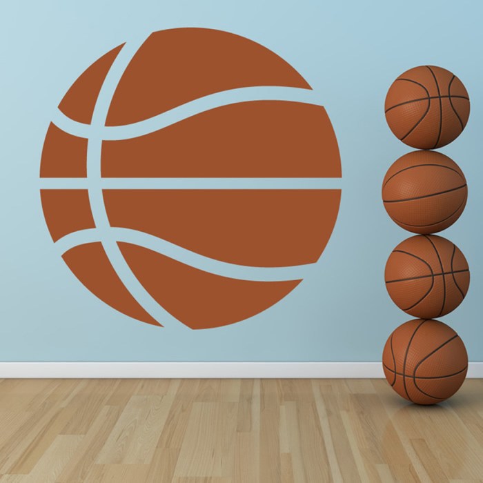 Basketball wall decor stickers