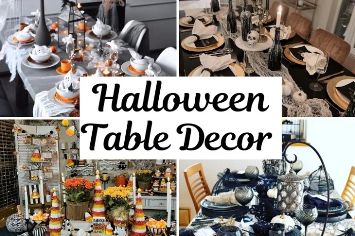 Halloween kitchen table decor