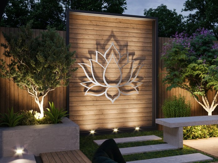 Outdoor wall decor for house