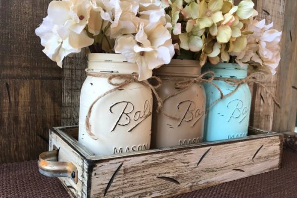 Mason jar wall decor