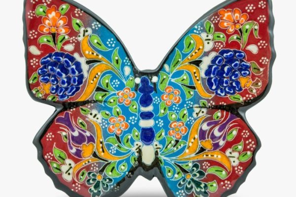 Ceramic butterfly wall decor