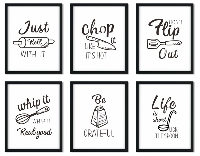 Funny kitchen wall decor