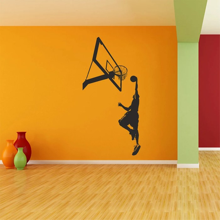 Basketball wall decor stickers