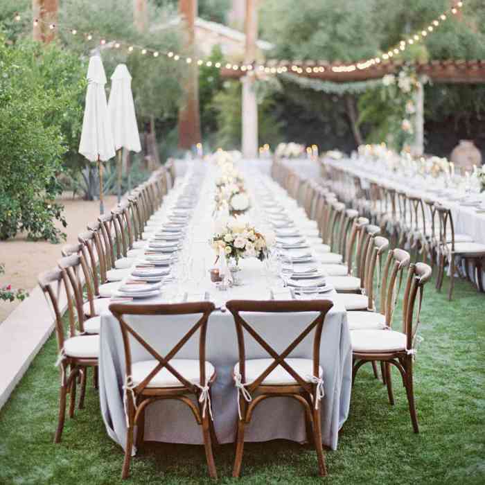 Wedding head table decor