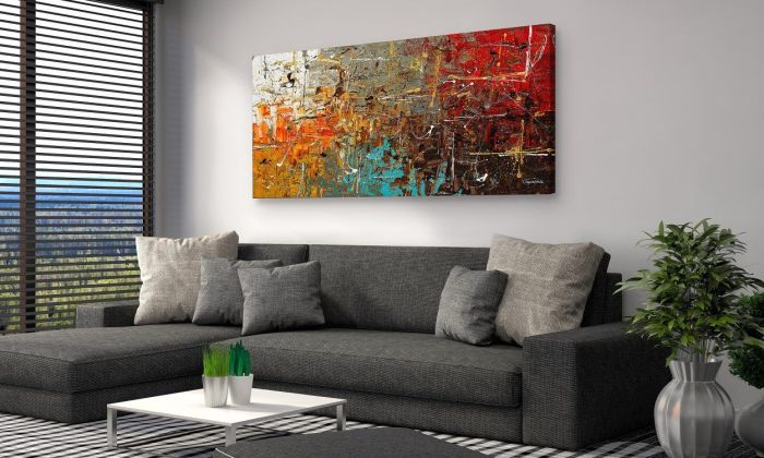 Contemporary living room wall decor