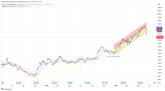 Shell stock price